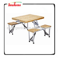 Table pliante portable en bois